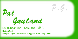 pal gauland business card